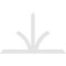 Ekena Millwork Richland Architectural Grade PVC Gable Bracket, 108"W x 67 1/2"H x 2"D x 6"F, 15/12 Pitch GBP108X68X0206RIC00 - alternate 5